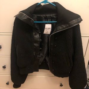 Forever 21 faux shearling and leather jacket